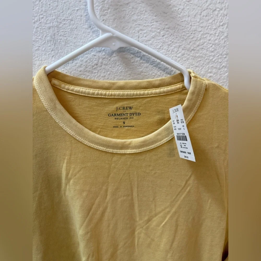 NWT J.Crew Garment-dyed slub cotton crewneck T-shirt size Small